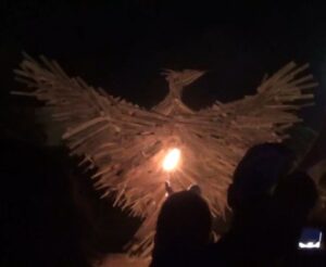 Shamanic Druidry - a wicker Phoenix